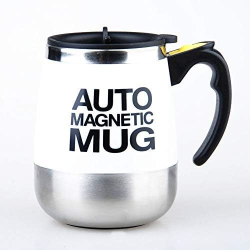 Ffion 450Ml Auto Magnetic Coffee Mug,304 Stainless Steel Cups Mixing Tumbler Self Stirring Mug [Energy Class A]