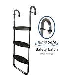 Trampoline Pro Wide 3-Step Trampoline Ladder with Safety-Latch plus No-Slip Steps plus Cooler Surface
