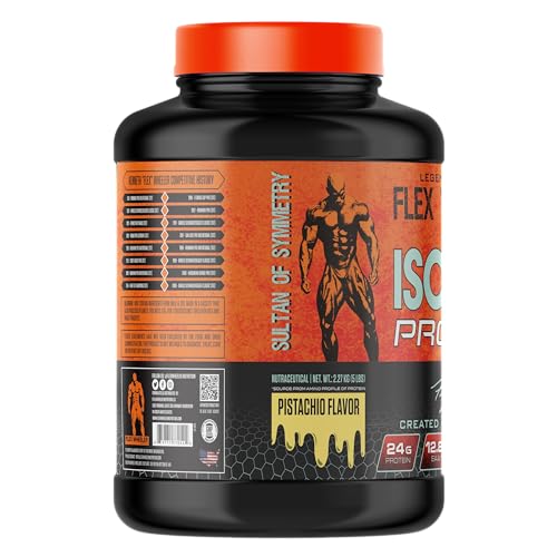 Flex Wheeler Nutrition Isolate Protein | 84 Serving, 5 Lbs (Pistachio)