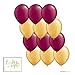 Andaz Press 11-inch Latex Balloon Duo Party Kit with Gold Cards & Gifts Sign, Burgundy and Gold, 12-pk, 2024 Graduation Decorations