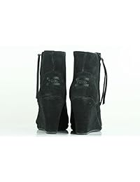 TOMS - Botas de ante para mujer, color gris oscuro
