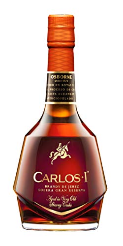 Carlos I 40% vol. – Hochwertiger Brandy Solera Gran Reserva mit Geschenkpackung aus dem Hause Osborne (1 x 0,7l) – Bild 3