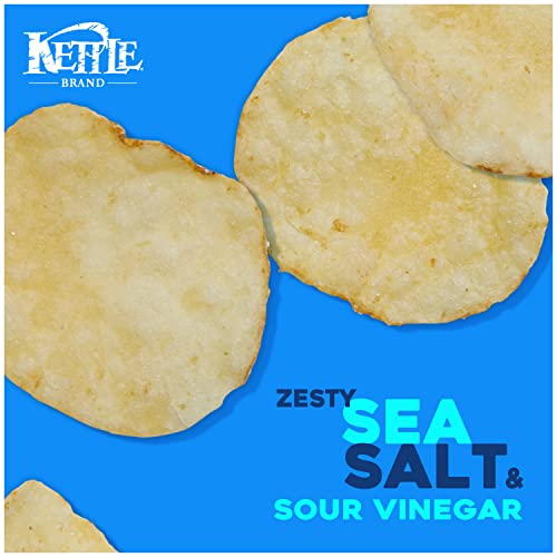 Kettle Brand Sea Salt and Vinegar Kettle Potato Chips, GlutenFree, Non