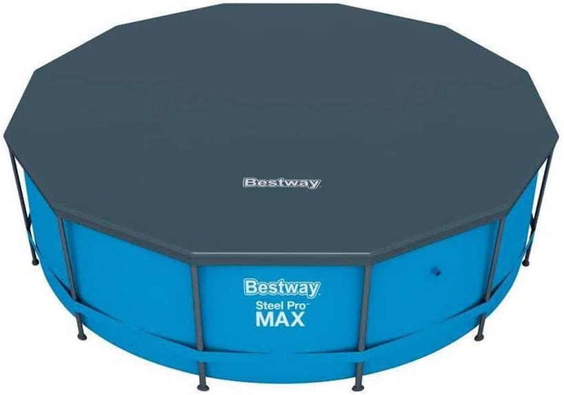Bestway 58037 12ft Round Pool Cover Grey 370 cm for Above Ground Pools