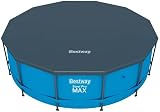 Bestway 58037 12ft Round Pool Cover Grey 370 cm for Above Ground Pools