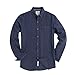 Piero Lusso Men's Solid Color Twill Casual Button Down Dress Shirt with Piping