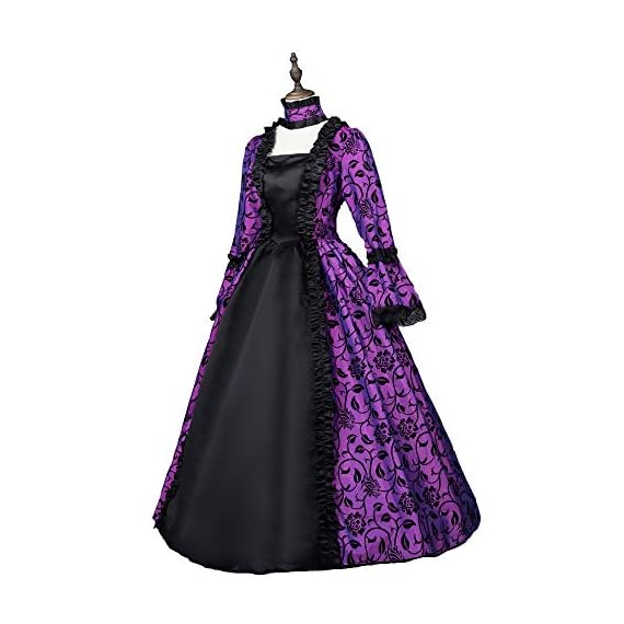 Suky-Womens-Royal-Vintage-Medieval-Satin-Gothic-Masquerade-Dress-Victorian-Ball-Gown-3XL-Green