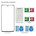 [2-Pack] Tempered Glass Screen Protector for Huawei P30, Huawei P30 LITE, Anti-Scratch, Anti-Fingerprints, Bubble Free (Black)