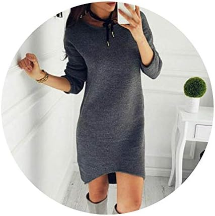 black dress with grey cardigan