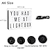 MorTime Cinema Light Box-Personalized White A4 Size Cinematic Light Box Light up Your Life LED Light Box with 198 Letters, Numbers, Symbols & Emojis (A4 LED Light Box)