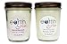 EarthGlo 100% Soy Candle Set ~ Two 8oz Jar Candles Lemongrass and Sandalwood ~Two Scented Candles in Gift Box! A Delicious Duo of Soy Candles with Lead Free Cotton Core Wicks!