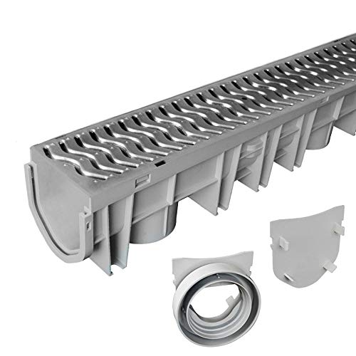 Source 1 Drainage Trench & Driveway Channel Drain With Galvanized Steel