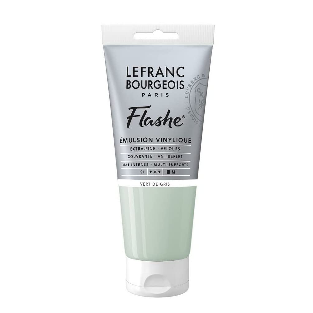 Lefranc Bourgeois Flashe, Extra-Fine Acrylic Vinyl Emulsion, Artists Quality, Grey Green, 80ml Tube — image 1