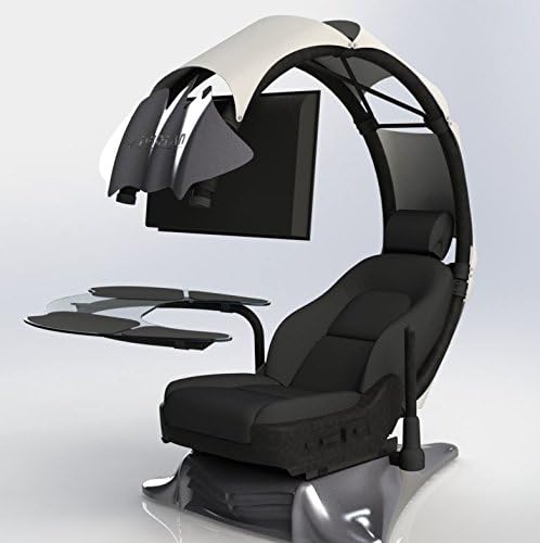 Pre-order(Order leadtime :4weeks after order) Drian Workstation Game Chairs IT &amp; Furniture Converged Gaming chair For office and Home and Game(Pure White)For Double Monitor &amp; Right door direction