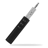 Bluetooth Receiver, Adapter Wireless Aux Receiver 4.1 Bluetooth Hands-free Car Kit for Iphone X IPhone 8 8 Plus 7 7plus Headsets Earbuds Car Audio Speaker Home Stereo Handsfree 3.5mm Jack (Black)