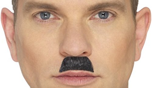 Adult Mens Fancy Party Toothbrush Moustache One Size Black