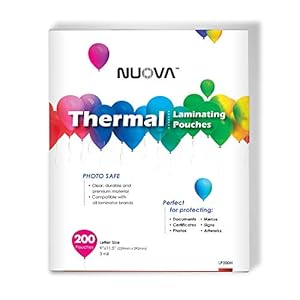 Image of Nuova Premium Thermal Laminating Pouches, 9" x 11.5"/Letter Size/3 mil, 200 Pack (LP200H)