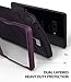 Ringke Wave Case for Galaxy Note 9 with Dual Layer Heavy Duty 3D Textured Shock Absorbent PC TPU Full Body Drop Resistant Protection Modern Design Cover for Note9 - Metallic Purple
