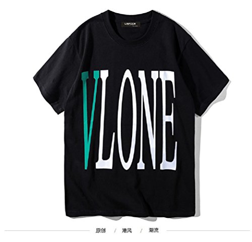 Luoyi Tide Brand Vlone Women Round Neck Short-Sleeved Hip hop T-Shirt Summer