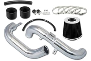 Velocity Concepts 3" Black JDM Cold Air Intake Induction Kit + Filter Compatible with 06-11 Honda Civic 1.8L L4