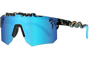 RICONE Two Sizes Cycling Sunglasses Polarized UV400 for Adults Youth Boys Girls Men Women Baseball Sports Glasses Outdoor