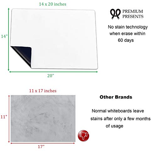 Big flexible dry erase whiteboard sheet for large and small