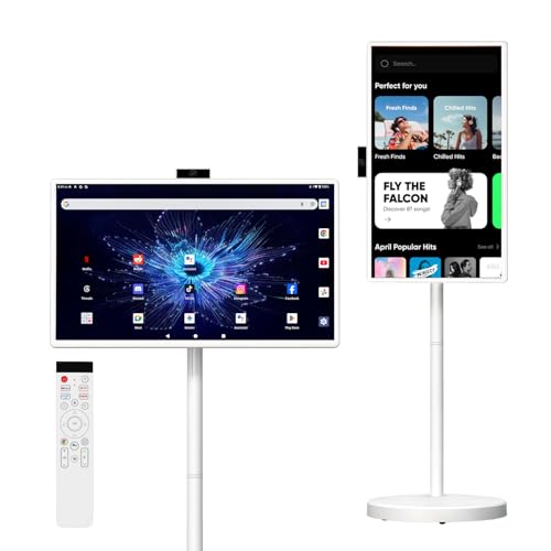 Smart Portable TV Touch Screen Monitor on Wheels