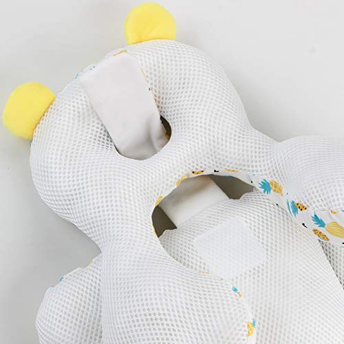 AIPINQI Head and Body Support Pillow with Neck Support for Baby Car Seat and Strollers, Cloud