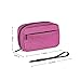 Patu Handy Beauty Stuff Carry Case, Makeup Cosmetic Bag, Women Facial Cleanser Skincare Kit Pouch, Portable Electronics Accessories Organizer, Magenta
