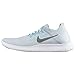 Nike Women's Free RN Flyknit 2017 Running Shoe, Pure Platinum/Silver, Size 10.0