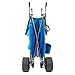 Seina All-Terrain Beach Cart Wheeler with Big Wheels for Sand | All Terrain Cart, Wide Wheels, Cart for Beach, Beach Caddy, Beach Trolley, Large, Para la Playa, Sand Cart, Collapsable, Compact, | Blue