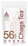 100% Wild Harvested, American Chaga Mushroom Detox Tea - Immune Boosting, Anti-aging and Wellness Superfood by Pure Human