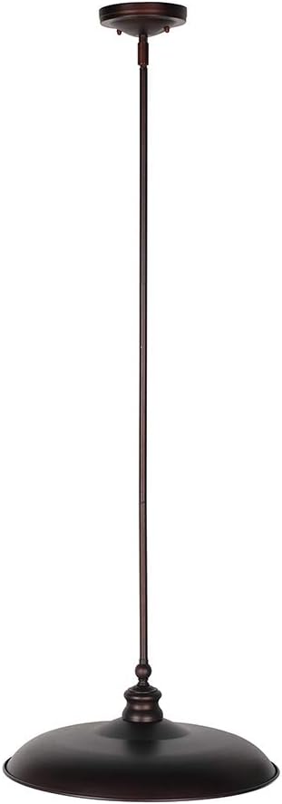 Design House 519863 Kimball Industrial Farmhouse Indoor Light with Metal Shade, Pendant, Coffee Bronze - - 