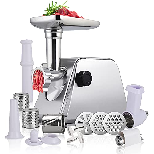 Meat Grinder Electric, ANBULL Electric Meat Grinder Stainless Steel