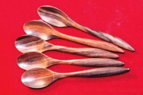 Wooden Utensil 5 Wood Coffee Tea Spoon 5" Natural