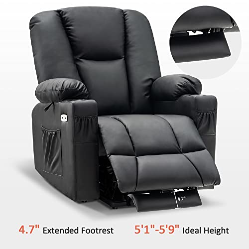 Electric Power Lift Recliner Chair with Extended Footrest for