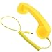 DONG 3.5mm Retro Phone Telephone Radiation-Proof Receivers Cellphone Handset for Phone 4 5 6 7 Classic Headphone MIC Microphone(Yellow)