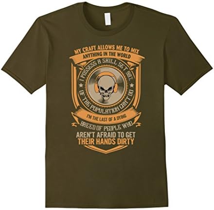 Men's DJ T-shirt Small Olive
