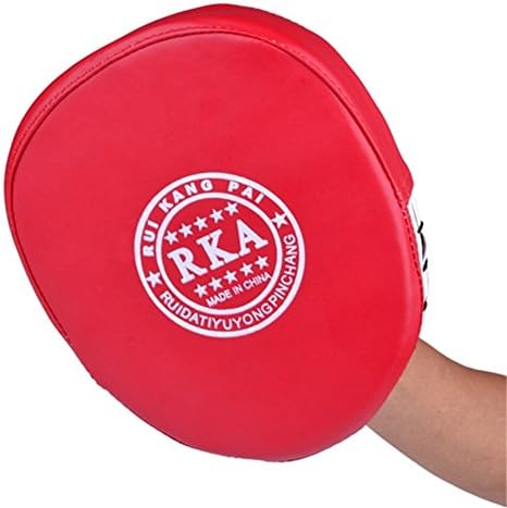 Adeeing 1 Pcs Martial Arts Free Combat Boxing Training Target Focus Punch Pad Sandbags MMA Kick Boxing Karate Muay Punching Bag Lightweight Boxing Red