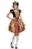 Disguise Women's Alice In Wonderland Movie Sassy Queen Costume, Red, Womens L (12-14)