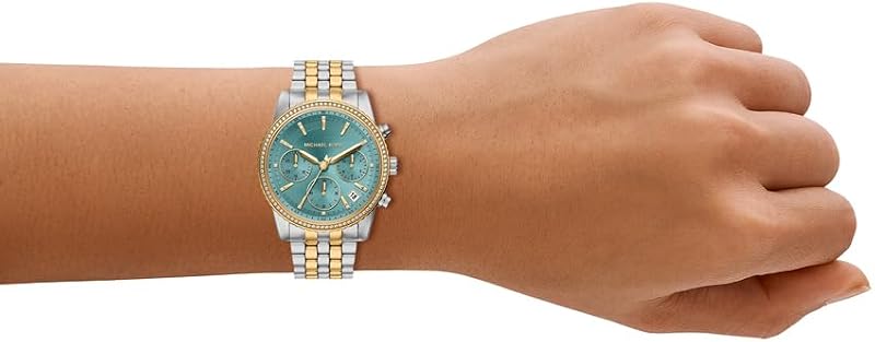 Bryant MK7582 - Reloj de Acero Inoxidable de Dos Tonos para Mujer, 35 mm