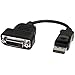 StarTech.com DisplayPort to DVI Adapter - Active Conversion - 1920x1200 - DP to DVI Single Link Converter for DVI-D Display (DP2DVIS),Black primary
