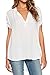 Dearlovers Women Chiffon Blouse V Neck Short/Long Sleeve Top Shirts