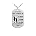 Micaa Always Remember To My Son Dog Tag From Dad Mens Boys Inspirational Necklace (Dad to Son)