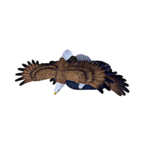 Double Eagle Statue, Patriots Decorations Sculpture, Bald Eagles - Wildlife Bird Figurine - Ideal Home Decor or Gift for Lawyer, Scouts, (10 x 13 x 4.7)
