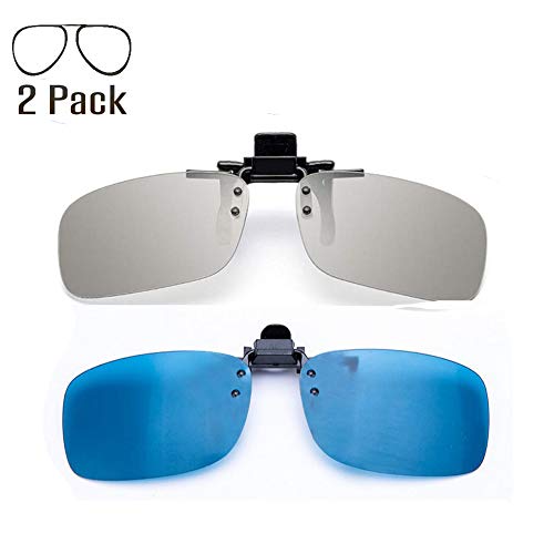 YEK Polarized Clip on 3D Glasses for RealD & IMAX3D Unisex Adult 2 Pack