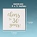 Juvale Cheers to 30 Years Cocktail Napkins - 5 x 5 In 3-Ply White & Gold Foil - 50 Pack for 30th Anniversary Decorations & Happy 30th Birthday Celebrations