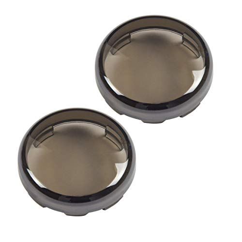 Lalaparts Smoke Bullet Turn Signal Light Lens Cover  Compatible for Harley Softail Sportster Touring Street Glide Road King 1997-2020 - Thumbnail 3