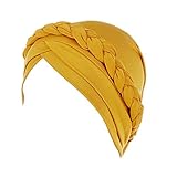 Fxhixiy Hijab Braid Silky Turban Hats for Women