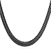 U7 Men Chain 18K Stamp Fashion Jewelry Foxtail Chain 6MM Wide Platinum/Black Gun Plated/Rose Gold/18K Gold Plated Necklace, Length 18 inch to 32 Inches